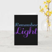 Design zur Suizidprävention 'Remember Light' Karte (Gelbe Blume)
