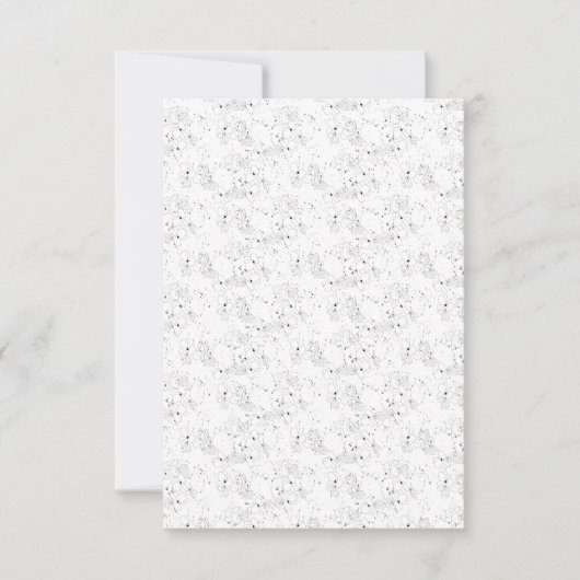 Design Zwei RSVP Karte (Vorderseite)