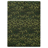 Design-Zwischenablage für hübsche Schwarz/Grün-Gli Klemmbrett (Rückseite)