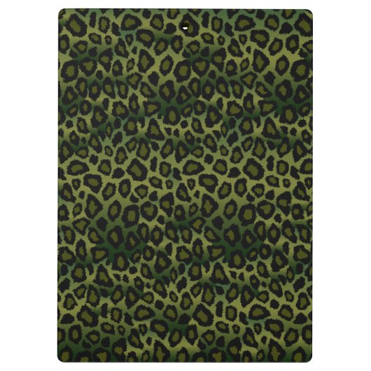 Design-Zwischenablage für hübsche Schwarz/Grün-Gli Klemmbrett (Rückseite)