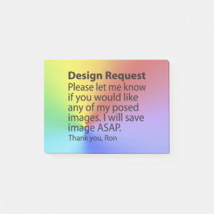 Designanfrage Post-it Klebezettel