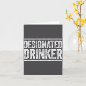 Designated Drinker Shirt Funny Men Women Drinking Karte (Gelbe Blume)