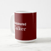 Designated Talker Funny Red Tasse (Vorderseite Links)