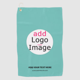 Designbare Logos für Unternehmen Fresh Mint Green Golfhandtuch