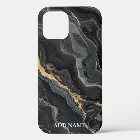 Designbeispiel für Luxus-Marmor - Name hinzufügen Case-Mate iPhone Hülle (Rückseite)