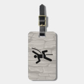 Designbelag für Rock Climbing Gepäckanhänger (Vorderseite vertikal)