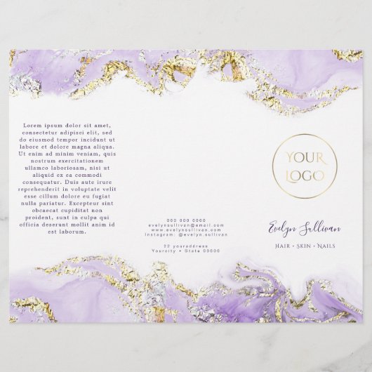 Designbroschüre für Lavendel (Vorderseite)