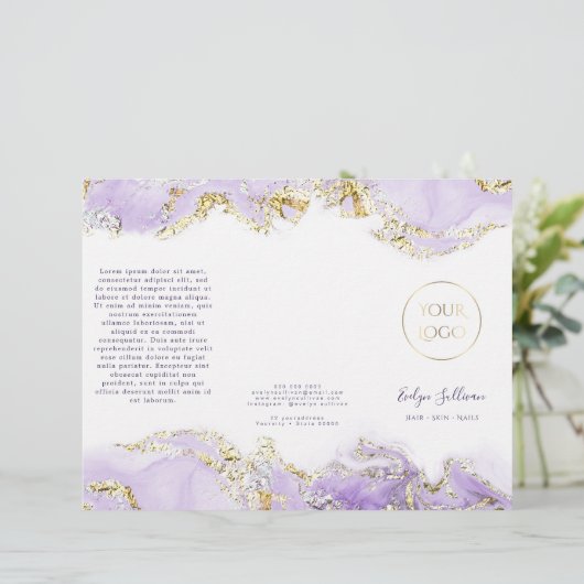 Designbroschüre für Lavendel (Stehend Vorderseite)