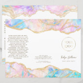 Designbroschüre Pastel Opal (Vorne/Hinten)