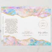 Designbroschüre Pastel Opal (Vorne/Hinten)