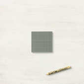 Designbüro für schwarz-kariertes Muster Post-it Klebezettel (Auf Schreibtisch)