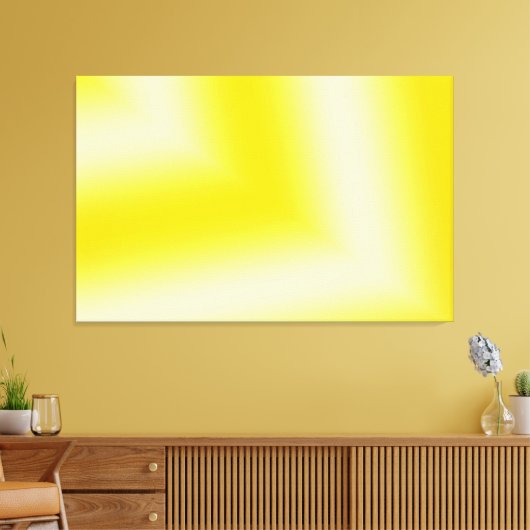 DesignCanvas für gelbe und weiße Abstrakte, nach K Leinwanddruck (Insitu (Wohnzimmer))