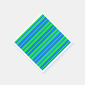 Designdesign für blaugrüne Streifen Serviette (Ecke)