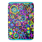 Designdesign in Neon Pattern Badematte (Vorderseite Vertikal)