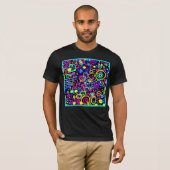 Designdesign in Neon Pattern T-Shirt (Vorne ganz)