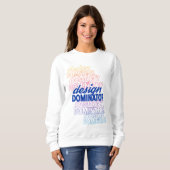 Designdominator wiederholt Design Sweatshirt (Vorne ganz)