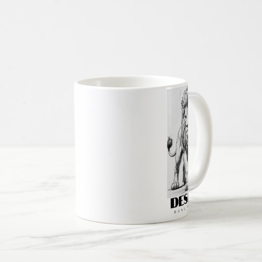 DESIGNE LION KAFFEETASSE (VorderseiteRechts)