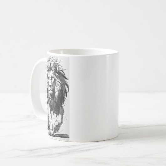 DESIGNE LÖWE KAFFEETASSE (Vorderseite Links)