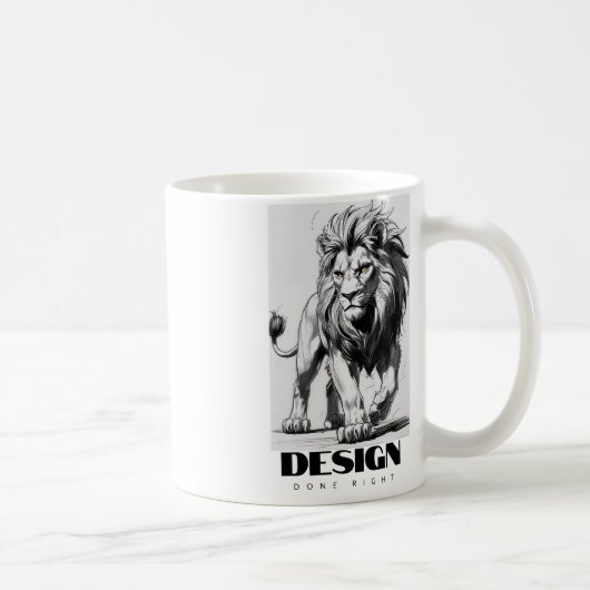 DESIGNE LÖWE KAFFEETASSE (Rechts)