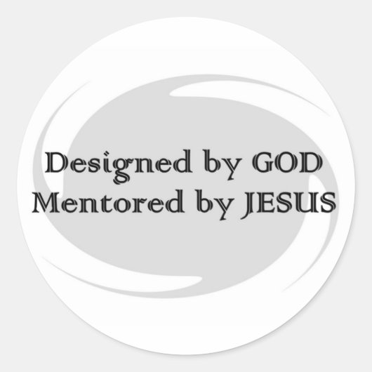 Designed2 Runder Aufkleber (Vorderseite)