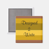 Designed 2 Write - Magnet (Vorderseite/Rückseite)