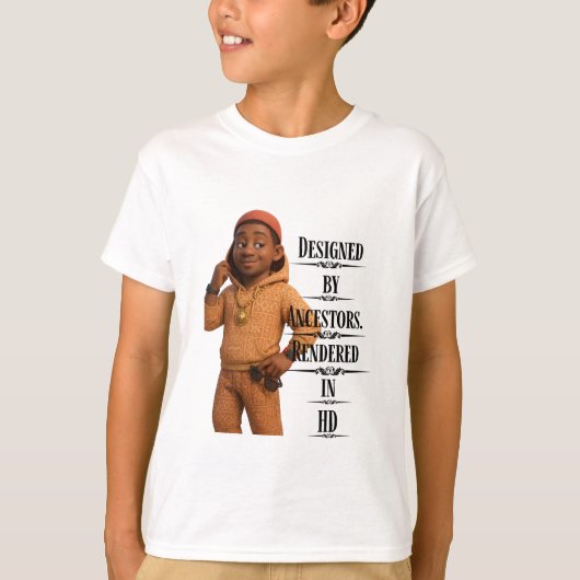 Designed By Ancestors,Pixarstyle 3D T-Shirt (Vorderseite)