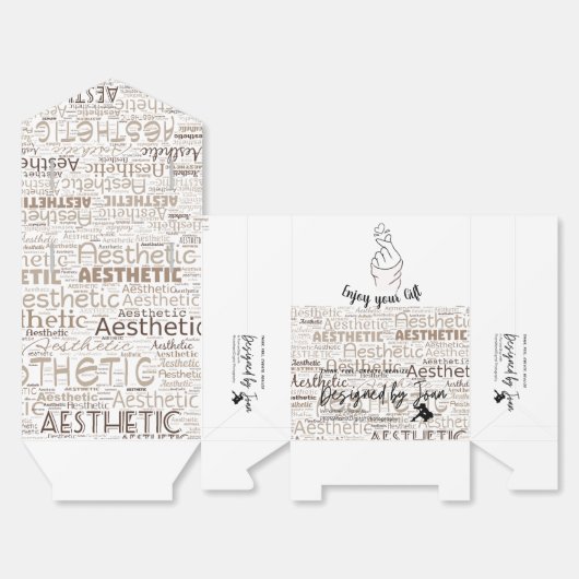 Designed by Joan Aesthetic GiftBox Geschenkschachtel (Ungefaltet)