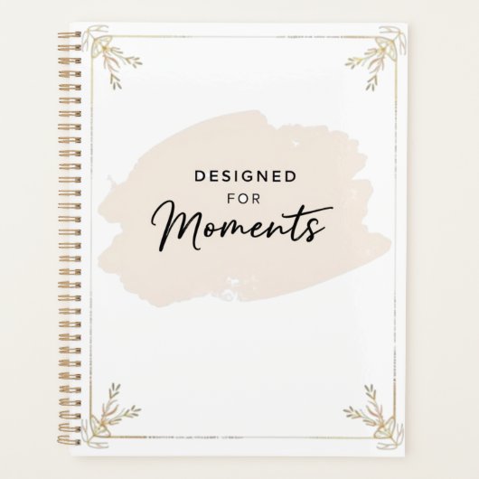 Designed for Moments – Elegant Pastel Daily Planer (Vorderseite)
