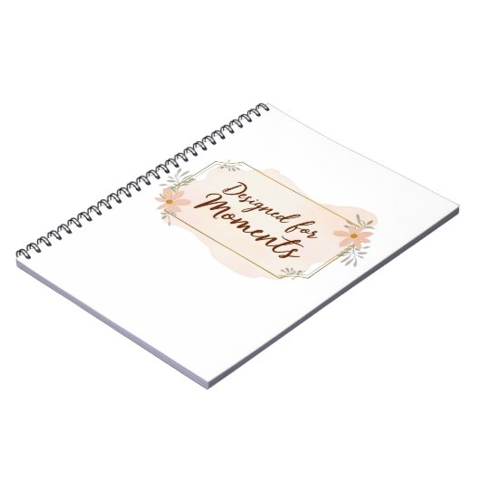 Designed for Moments – Soft Watercolor Notizblock (Linke Seite)