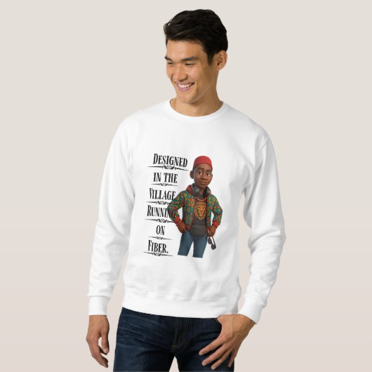 Designed In The Village,Pixarstyle 3D Sweatshirt (Vorne ganz)