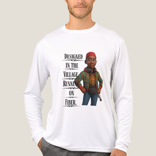 Designed In The Village,Pixarstyle 3D Tri-Blend Shirt (Vorderseite)