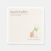 Designed to Be Spilled On | Custom Bar & Events Serviette (Vorderseite)