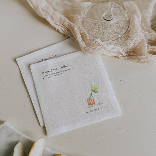Designed to Be Spilled On | Custom Bar & Events Serviette