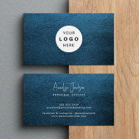 Designelegantes Design aus blauem Leder