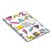 Designelemente für 90er-Pop-Memphis Notizblock (Rechte Seite)