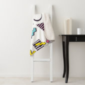 Designelemente für 90er-Pop-Memphis Sherpadecke (Beispiel)