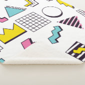 Designelemente für 90er-Pop-Memphis Sherpadecke (3/4)