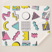 Designelemente für 90er-Pop-Memphis Sherpadecke (Vorderseite (Horizontal))