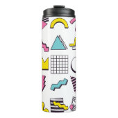 Designelemente für 90er-Pop-Memphis Thermosbecher (Vorderseite)