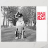Designer-Abreißzettel Deutsche Dogge Flyer (Hinten)
