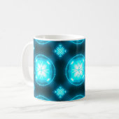 Designer abstract background with glowing individu kaffeetasse (Vorderseite Links)