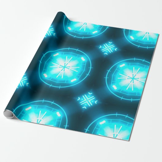 Designer abstrakter Hintergrund mit leuchtendem In Geschenkpapier (Ungerollt)