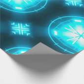 Designer abstrakter Hintergrund mit leuchtendem In Geschenkpapier (Ecke)