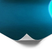 Designer abstrakter Hintergrund mit leuchtendem In Poster (Ecke)