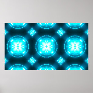 Designer abstrakter Hintergrund mit leuchtendem In Poster