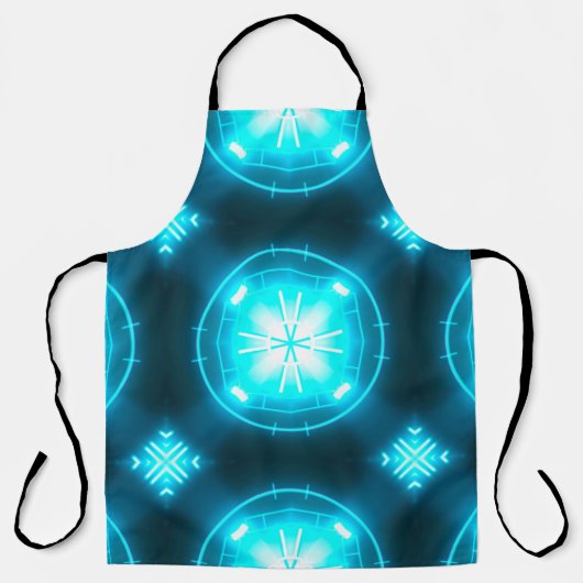 Designer abstrakter Hintergrund mit leuchtendem In Schürze (Vorderseite)