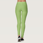 Designer Accented Avocado Green Leggings (Rückseite)