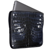 Designer-Alligatorkrokodil-Haut-glänzendes Laptopschutzhülle (Vorne Rechts)