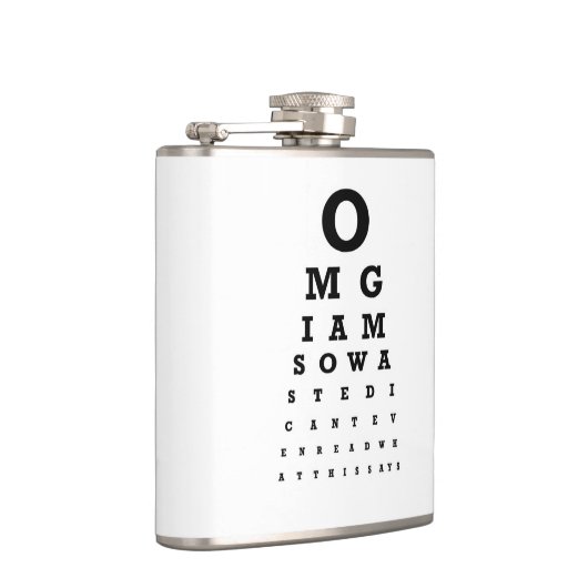 Designer-angesagte Flasche 7 Unze - Nutcase - OMG Flachmann (Rechts)