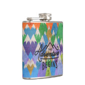 Designer-angesagte Flasche 7 UnzeNutcase - Flachmann (Rechts)